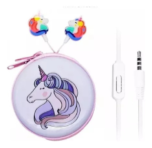 Auriculares Unicornio Con Estuche Manos Libres Alta Calidad