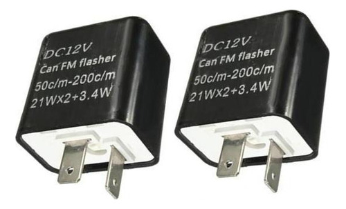 2 Led Flasher Relay Para Motocicleta, 2 Piezas [u]