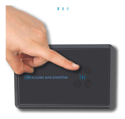 Conmutador Kvm Hdmi De 4 Puertos Box Selector De Switch Usb