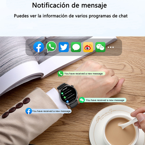 Reloj Inteligente Hombre Bluetooth Llamada Smartwatch
