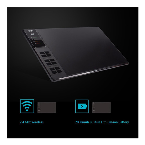 Huion Wh1409 Tableta De Dibujo Gráfico Inalámbrico 8192 De