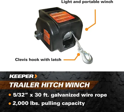 Cabrestante Portátil Ktsl2000rm Tracker Series 12v Dc 2000lb