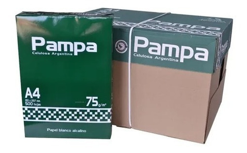 Resmas A4 75 Gr Pampa Caja X10 Unidades Inkjet