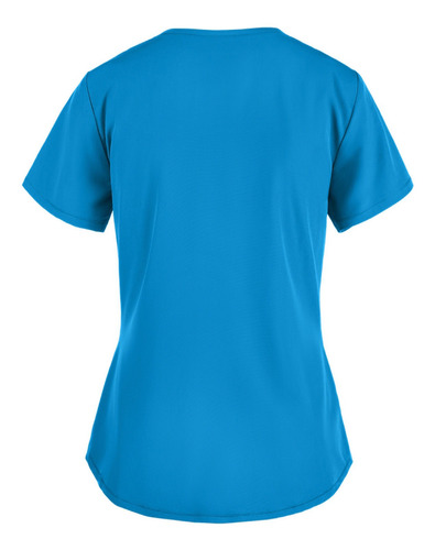Imagen 3 de 6 de A Women Tops C050 Manga Corta Con Cuello En V Uniforme De Tr