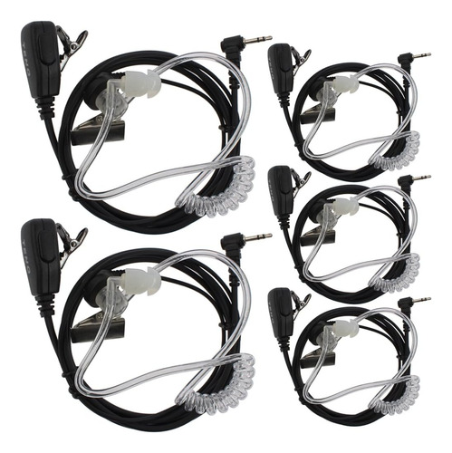 Tenq Paquete De 5 Auriculares De Tubo Acústico Oculto De 1 1