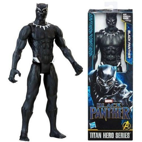 Boneco Marvel 30cm Pantera Negra Power Fx Titan Hero Series