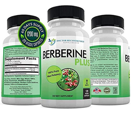 Berberine Plus Con Jalea Real - 120 Capsulas Vegetarianas