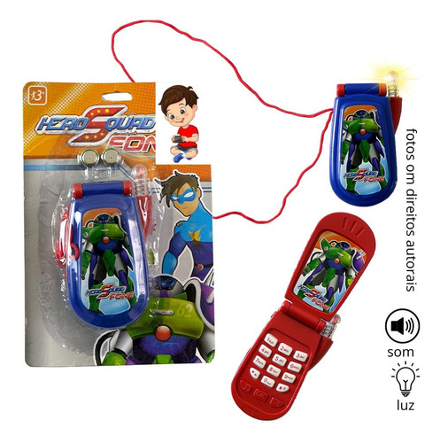 Celular Infantil Brinquedo Telefoninho Luz E Som Educativo