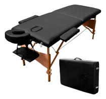 Comprar Camilla Portatil 2 Secciones De Masajes Acolchonada Madera