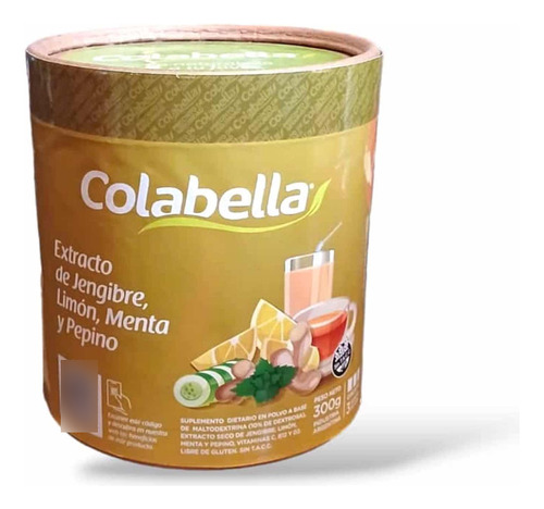 Extracto De Jengibre Limon Menta Y Pepino Colabella 300gr