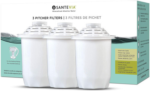 Santevia Water Systems P422 - Filtro Para Jarra  3 Unidades 
