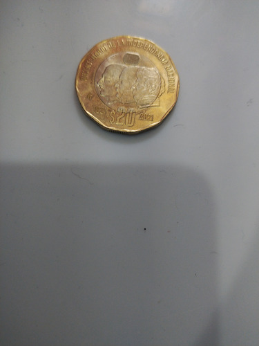 Moneda De 20 Con La Leyenda De Bicentenario De La Independen