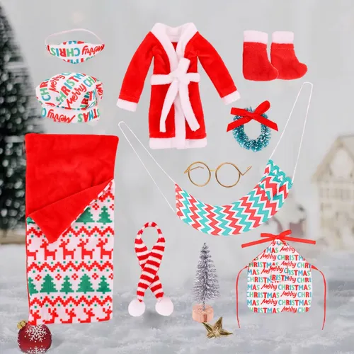 Conjunto Christmas Y1143 Doll Christmas Tree Wirath Saco De
