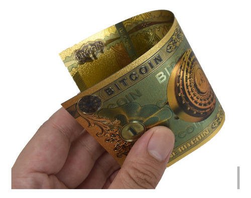 Imagen 3 de 5 de Bitcoin Físico Colección Billete Premium + 3 Monedas