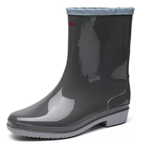 Botas Lluvia A Media Pantorrillapvc Con Estilo Para Mujer