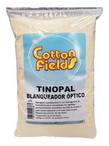 Blanqueador Optico Tinopal 1kg (rinde 2000 Litros) Limpieza