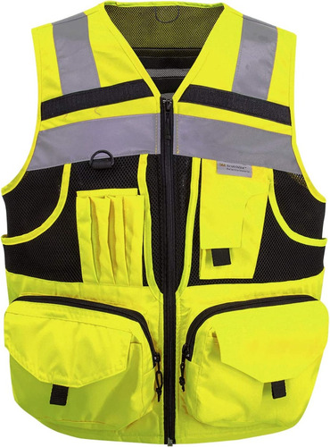 Geologo Minero Chaqueta Reflectante 3m Trabajo Amarillo