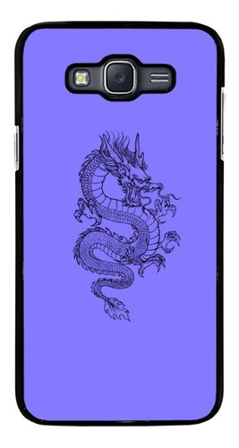 Funda Protector Rudo Para Samsung Galaxy Dragon Morado