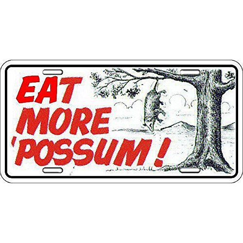 Slpo Eat More 'possum, License Plate