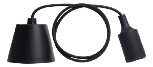 Portalampara Socket Conector Receptaculo Negro E27 5 Piezas