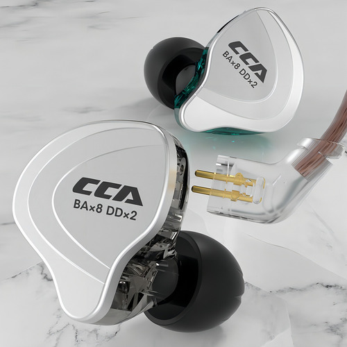 Cca C10 Auriculares Con Cable Monitor Oído, 4ba+1dd Híbridos