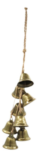 2 Campanas Colgantes Navideñas Forma De Trompeta De Bronce
