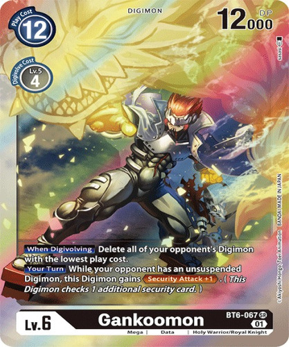 Digimon Tcg Bt6-067 Gankoomon - Ingles