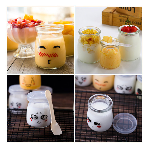 10 Tarros De Pudín, Recipientes Para Pudín, Vasos De Almacen