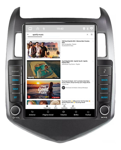 Multimidia Tesla Sonic 12/14 9,7p Android Auto Carplay 2/32g