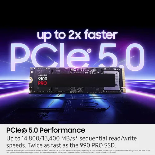 Samsung Ssd 9100 Pro 4tb, Pcie 5.0x4 M.2 2280, Seq. Read