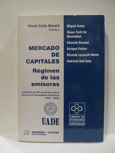 Mercado De Capitales - Régimen De Las Emisoras - Uade