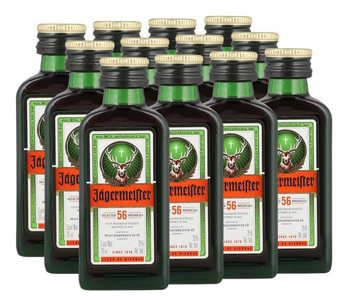 Miniatura Original Jagermeister 12 Unidades Envío Incluido