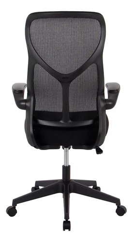 Silla Oficina Liss Alta Asiento Ergo Brazos Regulables Ofix Negro Tela