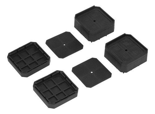 Juego De 8 Elevadores De Cama Semicubiertos En Forma De L, A