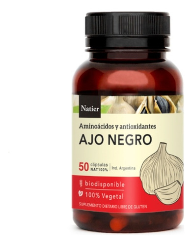 Ajo Negro Hipertensión Antioxidante 50 Comprimidos Natier 