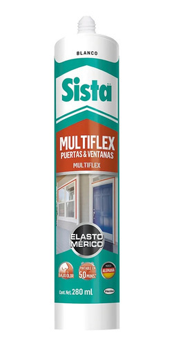 Sellador Acrílico Multiflex Sista Blanco Puertas Ventanas