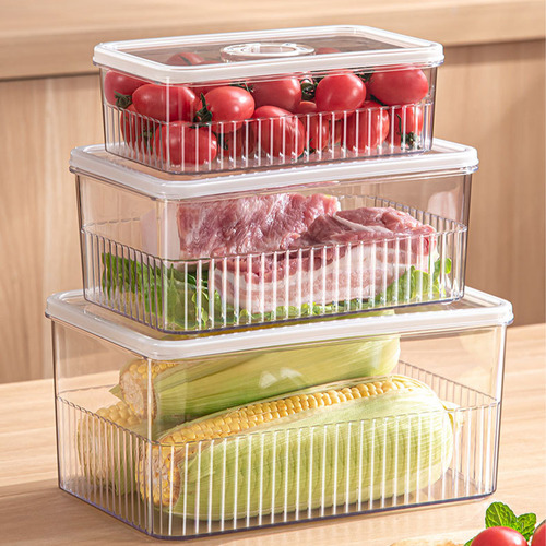 Organizador De Refrigeración O, Apilable, De Plástico Transp