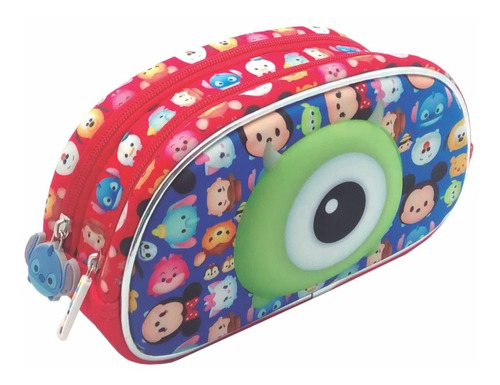 Cartuchera 2 Cierres 3d Disney Tsum Tsum Orig Mundo Manias