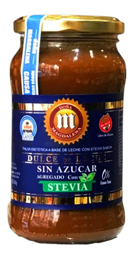 Dulce De Leche Stevia Sin Tacc Doña Magdalena 400g Diabetico