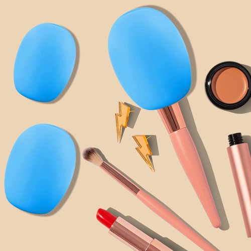 3 Piezas De Funda Protectora De Silicona Para Brochas De
