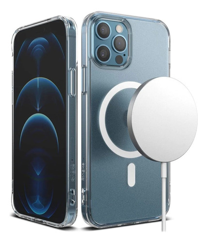 Case Ringke Fusion Magsafe Para iPhone 12 Pro Max 6.7 Color Transparente Mate