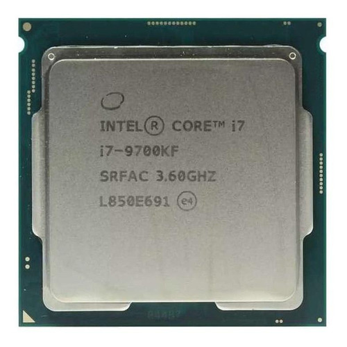 Procesador gamer Intel Core i7-9700KF BX80684I79700KF  de 8 núcleos y  4.9GHz de frecuencia