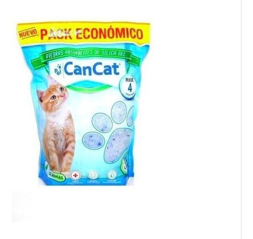 Piedras Silica Para Gato Gel Can Cat Pack Económico 2lts