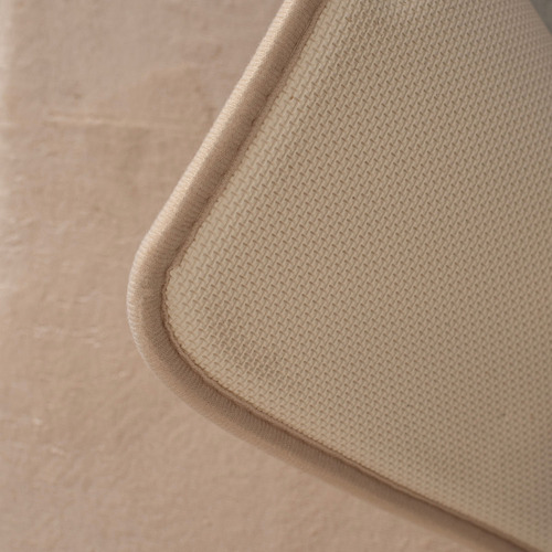 Alfombra Arredo De Baño Chica Lisa Memory Foam Beige