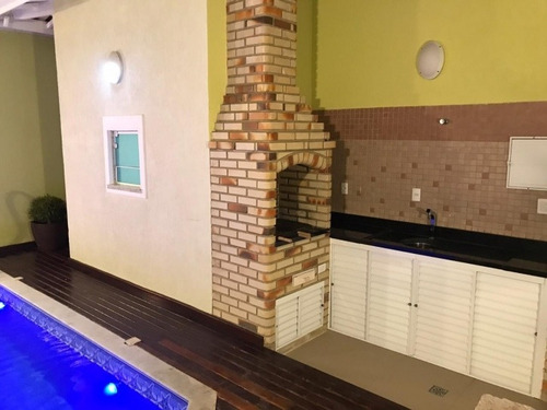 Imagem 14 de 15 de Sobrado De 3 Dorms Alto Padrão Com Piscina Na Vl. Caiçara 200m Da Praia - 1321