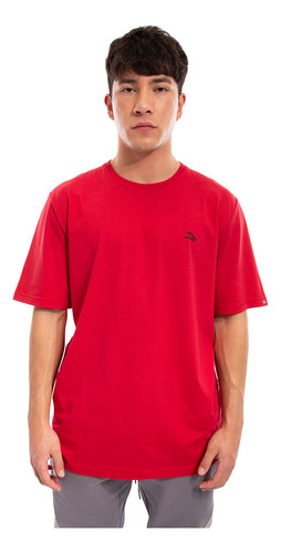 Polera Hombre Manga Corta Cac1ke Melted Rojo