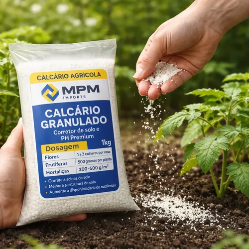 Calcário Adubo Agricola Corretor De Solo E Ph Premium 1kg