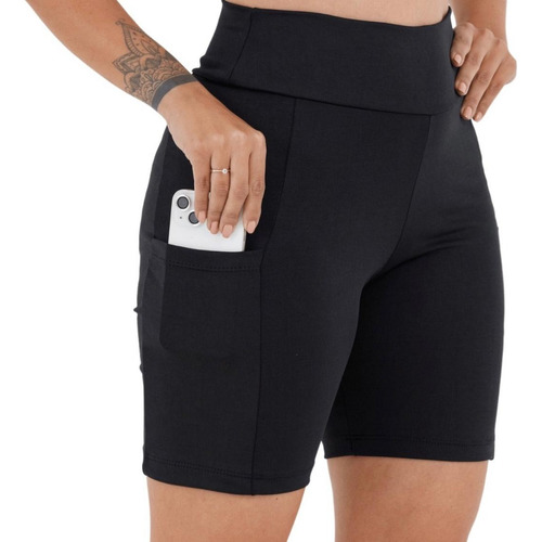 Short Fitness Feminina Com Bolso Para Celular