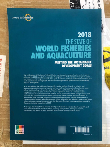 The State Of World Fisheries And Aquaculture 2018 F A O (Usado)