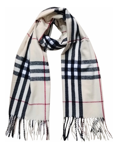 Bufanda Pashmina Chalina Ruana Unisex 1 Cuadrillé Unico